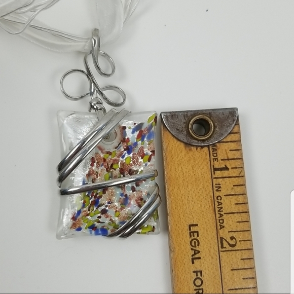 NWOT Art Glass Pendant - Picture 7 of 7
